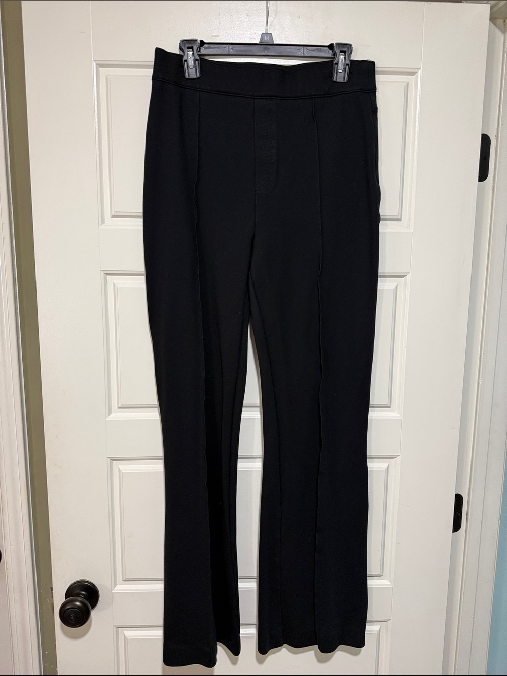 SPANX Black perfect Ponte Boot-Cut Flare Pants trousers large